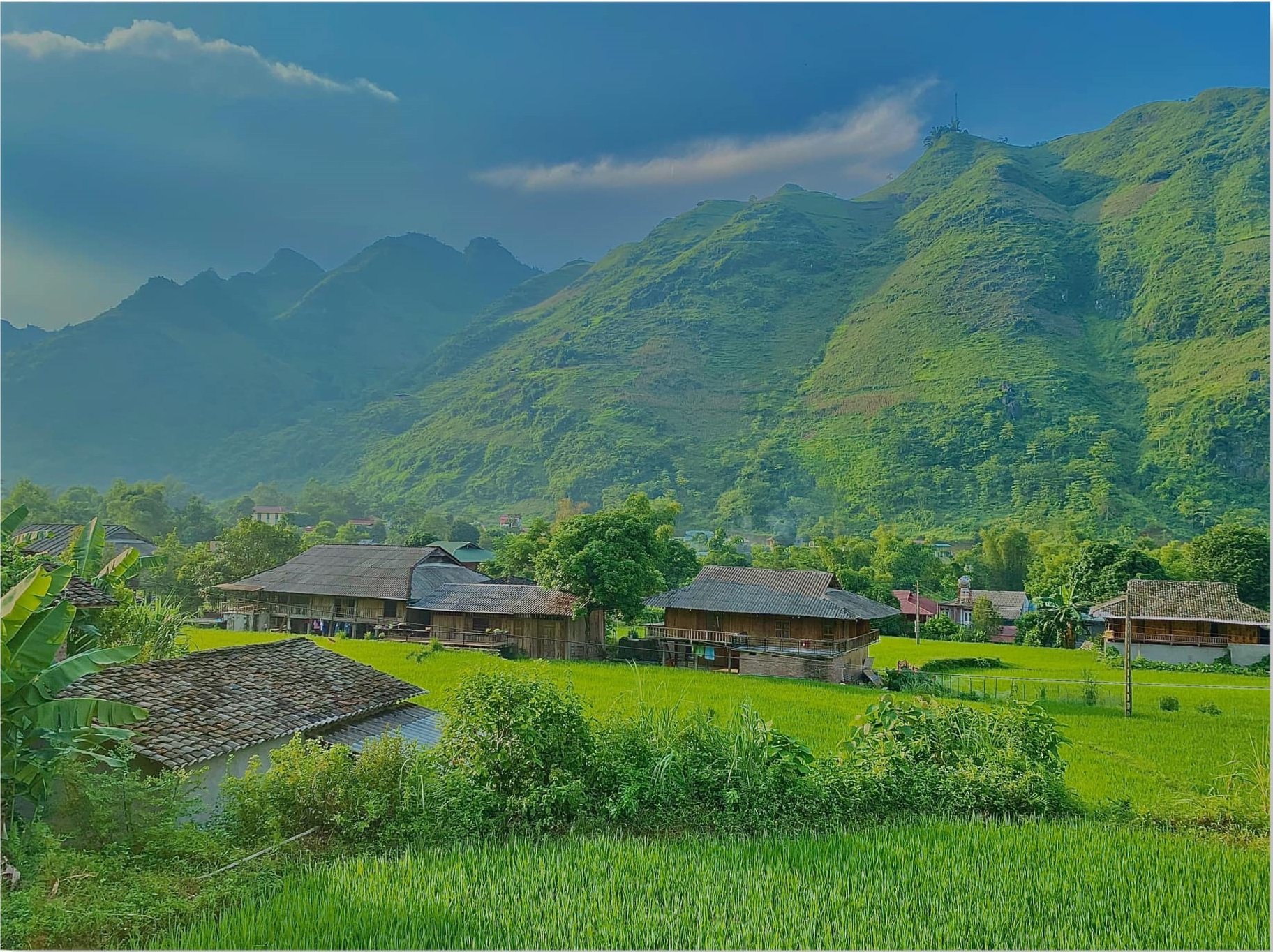 ความงามอันเงียบสงบของหมู่บ้านในห่าซาง