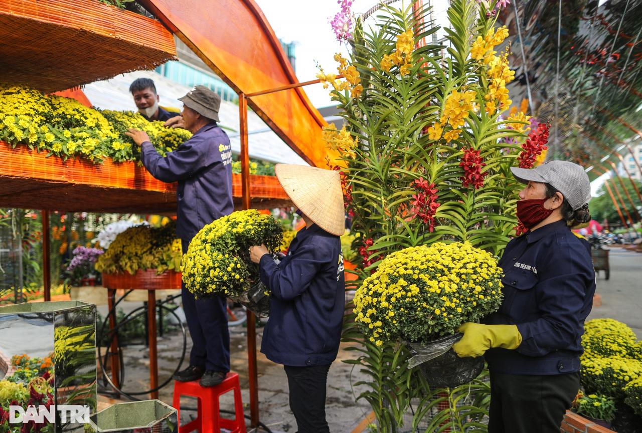 Diện mạo đường hoa Nguyễn Huệ trước ngày mở cửa - 9