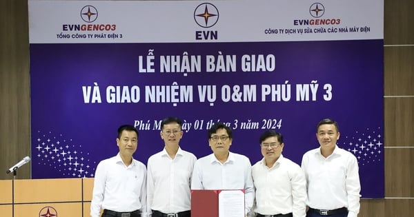 tiếp nhận quản lý vận hành sửa chữa Nhà máy điện Phú Mỹ 3