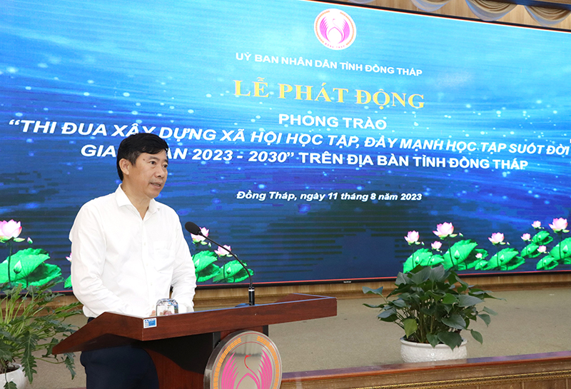 Phát động Phong trào “Thi đua xây dựng xã hội học tập, đẩy mạnh học tập suốt đời giai đoạn 2023