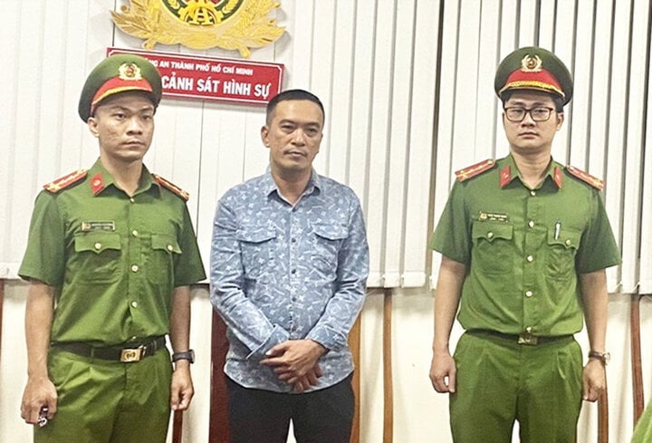 Nguyen Phuong Binh à l'agence d'enquête. (Photo fournie par la police)