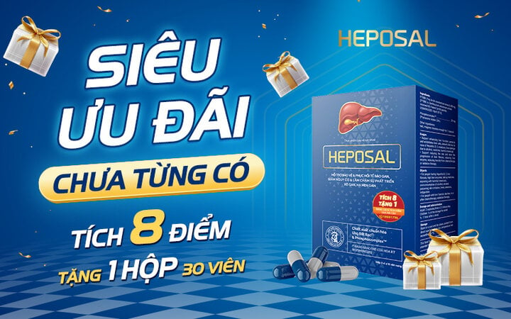 Quà tặng tích điểm Heposal tiết kiệm đến 360.000 đồng.