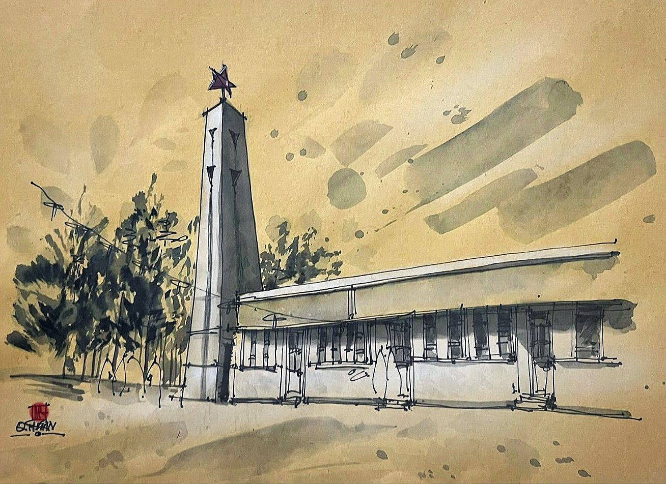 Góc ký họa: Trường đại học Đà Lạt- Ảnh 1.