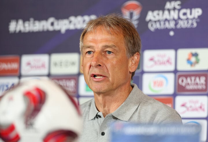 Coach Klinsmann spoke at a press conference before the semi-final match with Jordan.