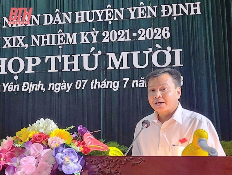 Kỳ họp thứ 10 HĐND huyện Yên Định khóa XIX