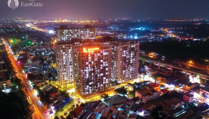 Close-up of Kim Oanh Group's first apartment about to hand over the pink book