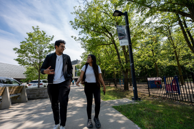 Students on the campus of the University of Toronto, Canada. Photo: University of Toronto