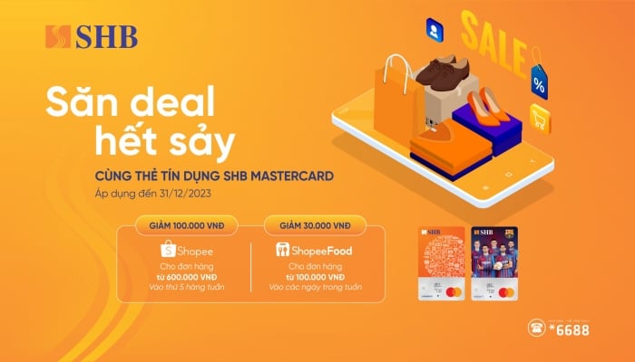 Decenas de miles de cupones electrónicos de descuento de Shopee y ShopeeFood exclusivamente para titulares de tarjetas de crédito Mastercard de SHB