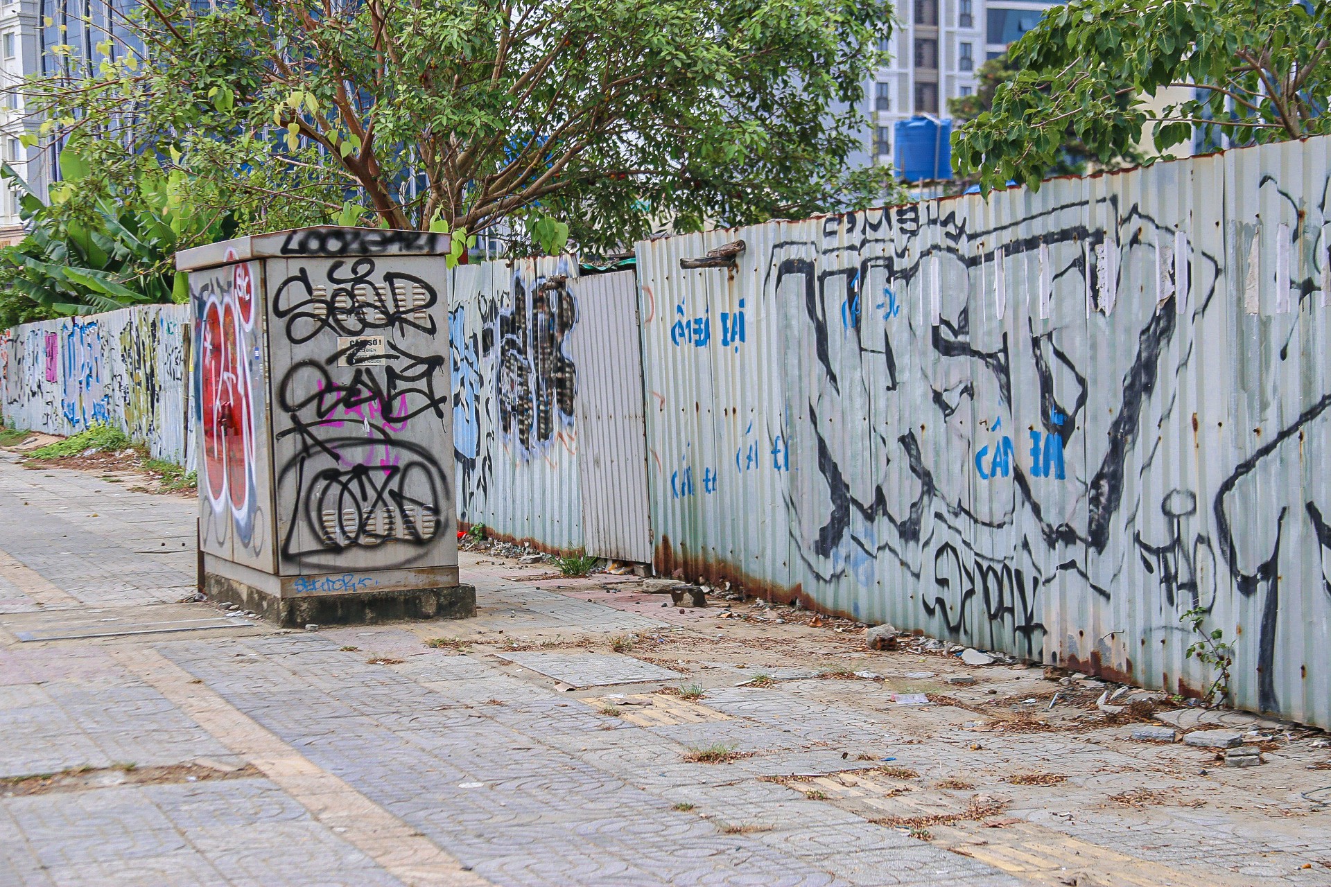 Viele Straßen in Da Nang wurden verunstaltet Foto 1