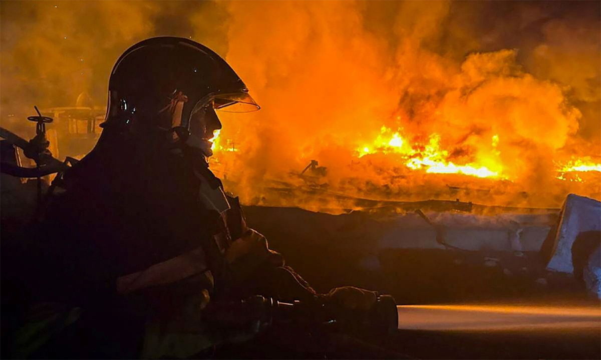 Die Ukraine hat 17 russische Drohnen abgeschossen, die die Provinz Odessa angriffen