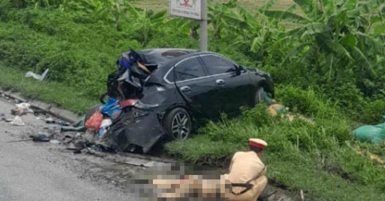 La policía de Ha Nam informa sobre el caso de un camión con remolque que atropelló y mató a un mayor de la policía de tránsito