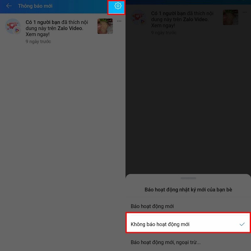 Cách tắt thông báo hoạt động mới của bạn bè trên Zalo nhanh nhất