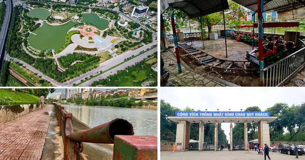 Estado actual de los parques de lento progreso en Hanoi