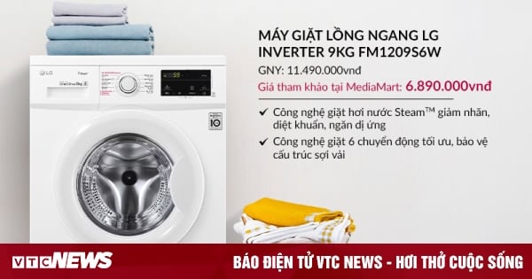 Top 5 máy giặt sấy giá rẻ, bán chạy mùa mưa