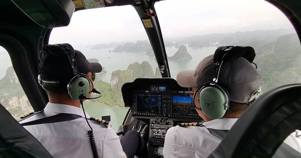 Vorübergehende Aussetzung des Hubschrauberrundflugs über die Ha Long Bucht