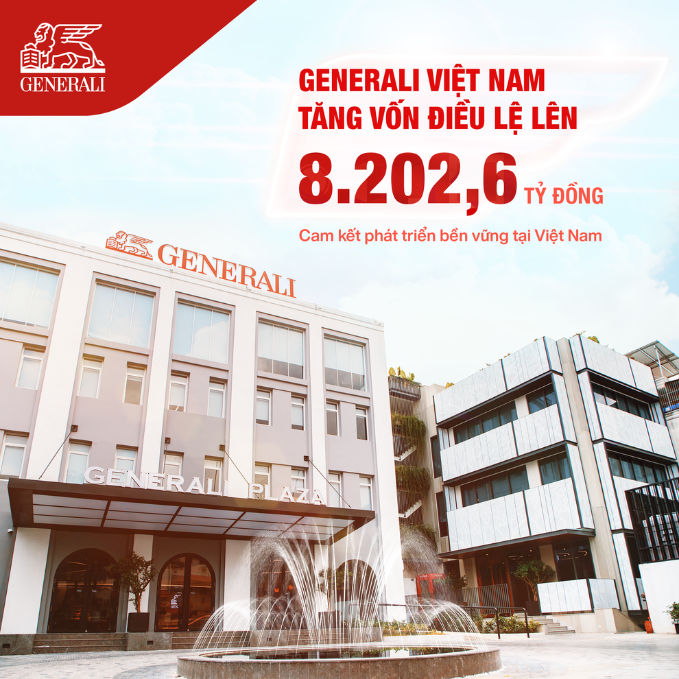 Generali Việt Nam tăng vốn điều lệ lên hơn 8.200 tỷ đồng - 1