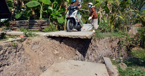 Sụt lún, sạt lở tràn lan vùng ngọt hóa H.Trần Văn Thời