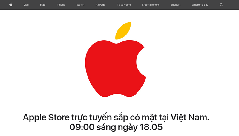 Apple sẽ ra mắt cửa hàng trực tuyến cho thị trường Việt Nam vào ngày 18/5