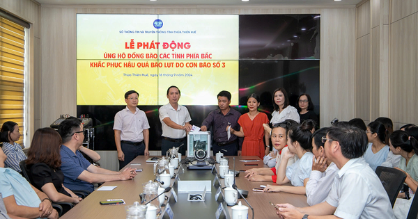 El Departamento de Información y Comunicaciones de Thua Thien Hue lanzó una campaña para ayudar a las personas a superar las consecuencias de la tormenta número 3