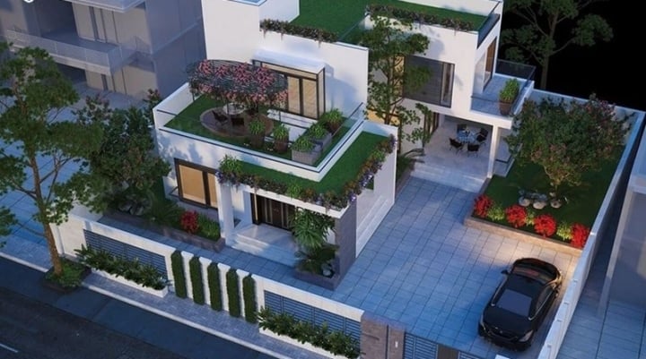 Los modelos de casas con techo plano en forma de L más populares hoy en día - 5