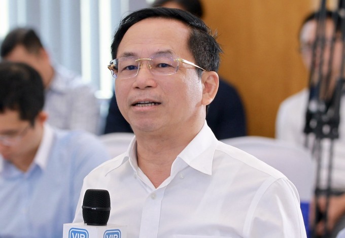 Ông Nguyễn Xuân Nam, Phó tổng giám đốc EVN nói tại tọa đàm về quản lý vốn nhà nước tại doanh nghiệp, ngày 26/9. Ảnh: Hoàng Phong