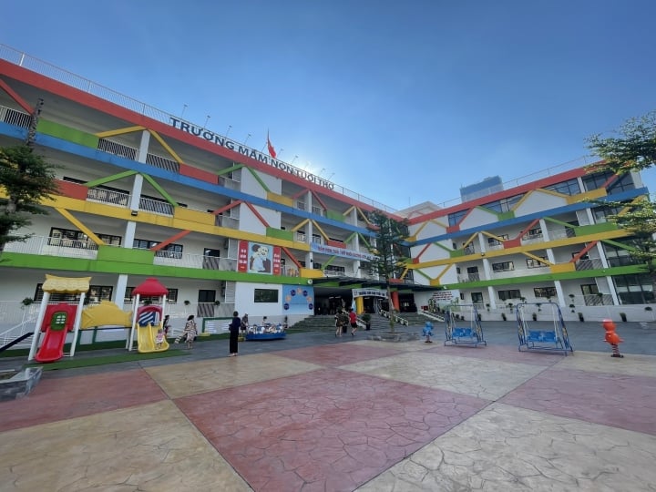 L'école maternelle Tuoi Tho (Lot B9, zone urbaine de Nam Trung Yen, quartier de Trung Hoa, district de Cau Giay, Hanoi) a été créée le 20 octobre 2022.