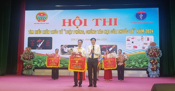 Hai Phong Farmers' Association organizes a contest to learn about the Law on Prevention and Control of Tobacco Harms