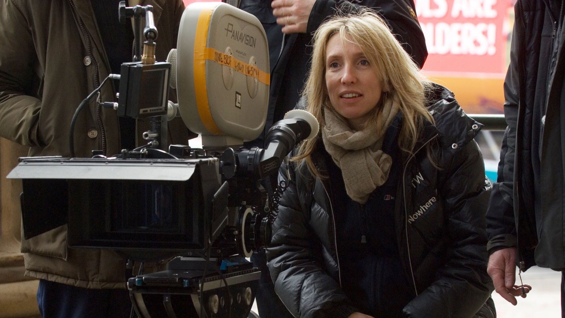 Sam Taylor-Johnson trên phim trường 50 sắc thái