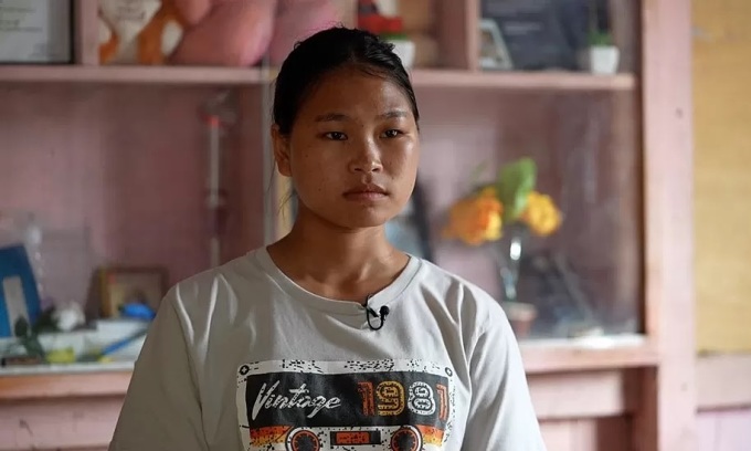 Chiin Sianching, a victim of ethnic conflict between the Meitei and Kuki people in Manipur, India. Photo: BBC