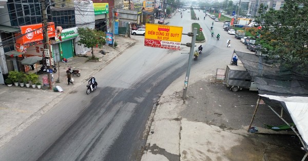 État actuel de la route inachevée depuis 12 ans à Hoang Mai