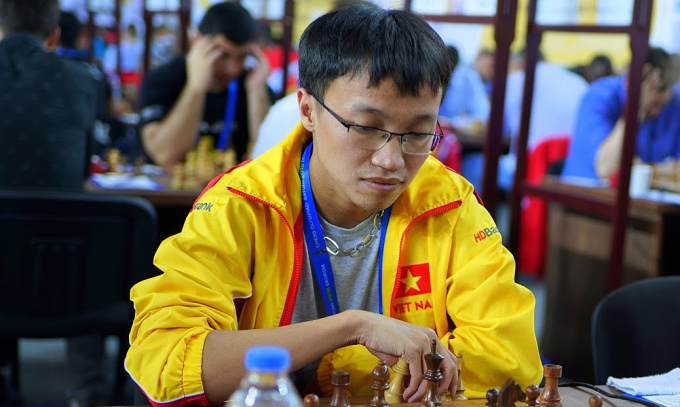 Truong Son won the individual gold medal in board two at the 2018 Chess Olympiad in Georgia. Photo: Lam Minh Chau