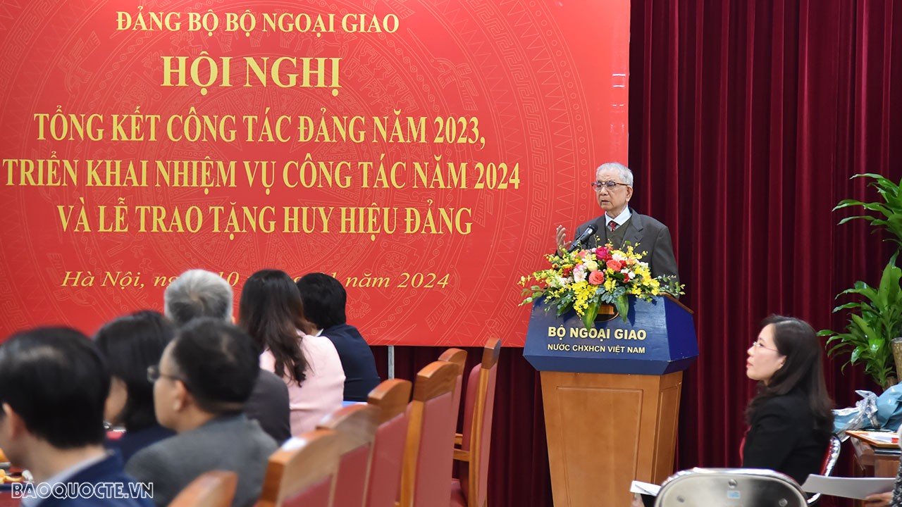 Đảng bộ Bộ Ngoại giao tổng kết công tác năm 2023, triển khai nhiệm vụ năm 2024