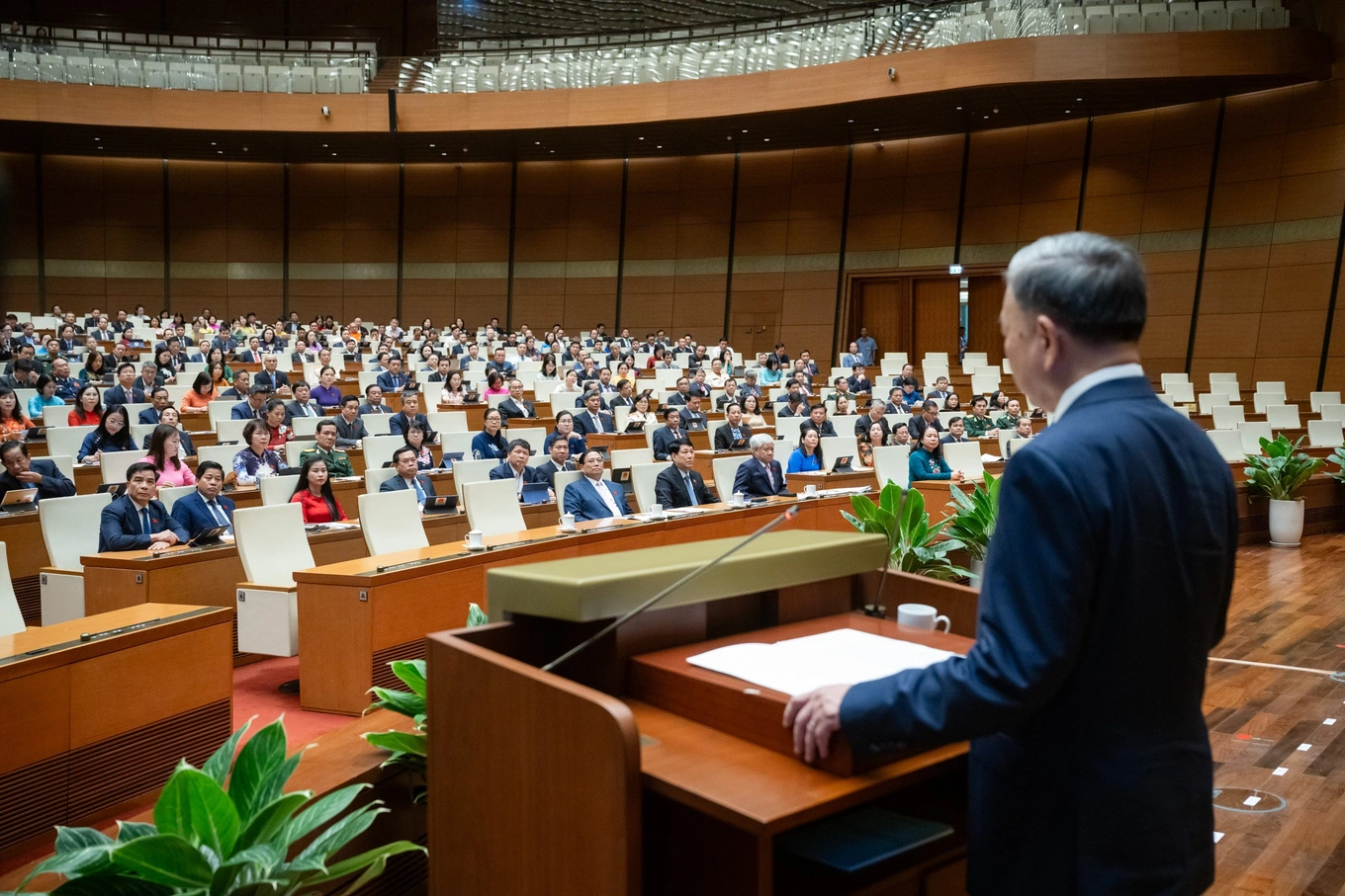 Message du discours inaugural du nouveau président To Lam