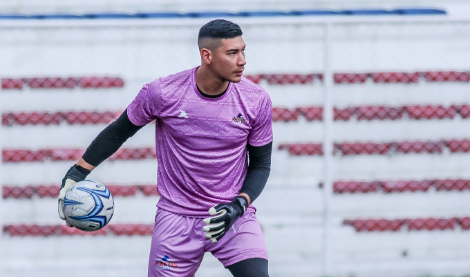 Goalkeeper Neil Etheridge of the Philippines team. Photo: PFF