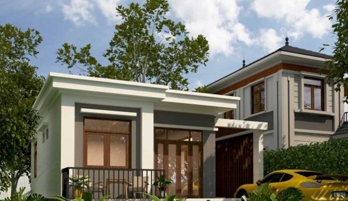Admire the eye-catching flat roof level 4 house models - 9
