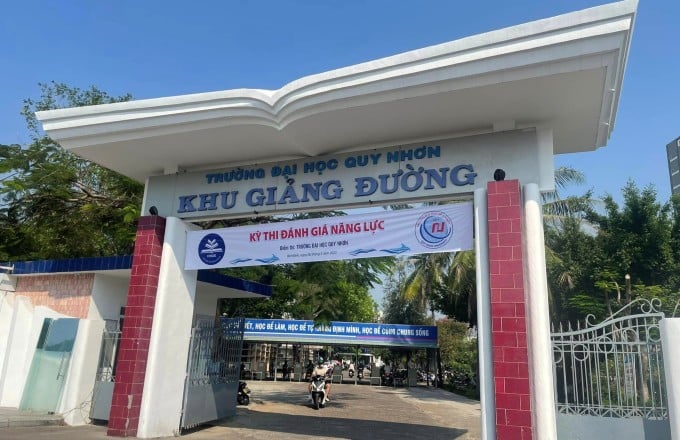 សាលបង្រៀននៃសាកលវិទ្យាល័យ Quy Nhon ។ រូបថត៖ QNU