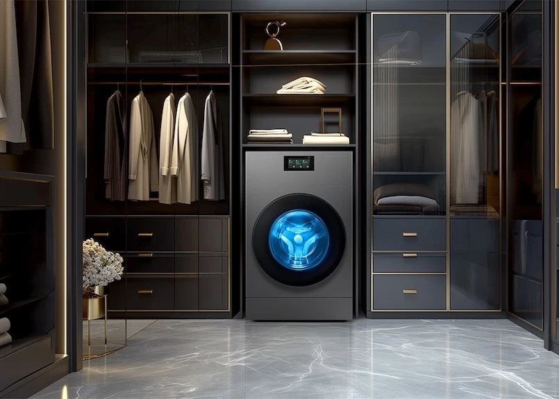 Laveuse-sécheuse à pompe à chaleur Samsung Bespoke AI avec sèche-linge à pompe à chaleur intégré