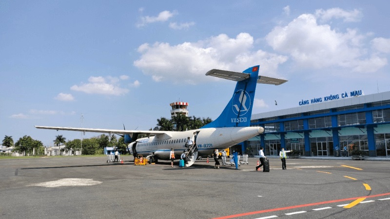 Bestehender Flughafen Ca Mau.