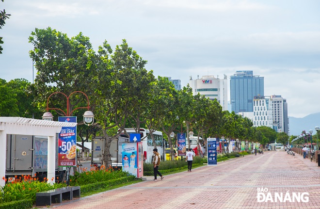 Những ngày giữa tháng 5, hoa mù u rực sắc, tỏa ngát hương thơm trong một chiều lồng lộng gió tạo nên một không gian vừa sạch sáng, vừa mát mẻ cho những ai ghé đến nơi đây. 