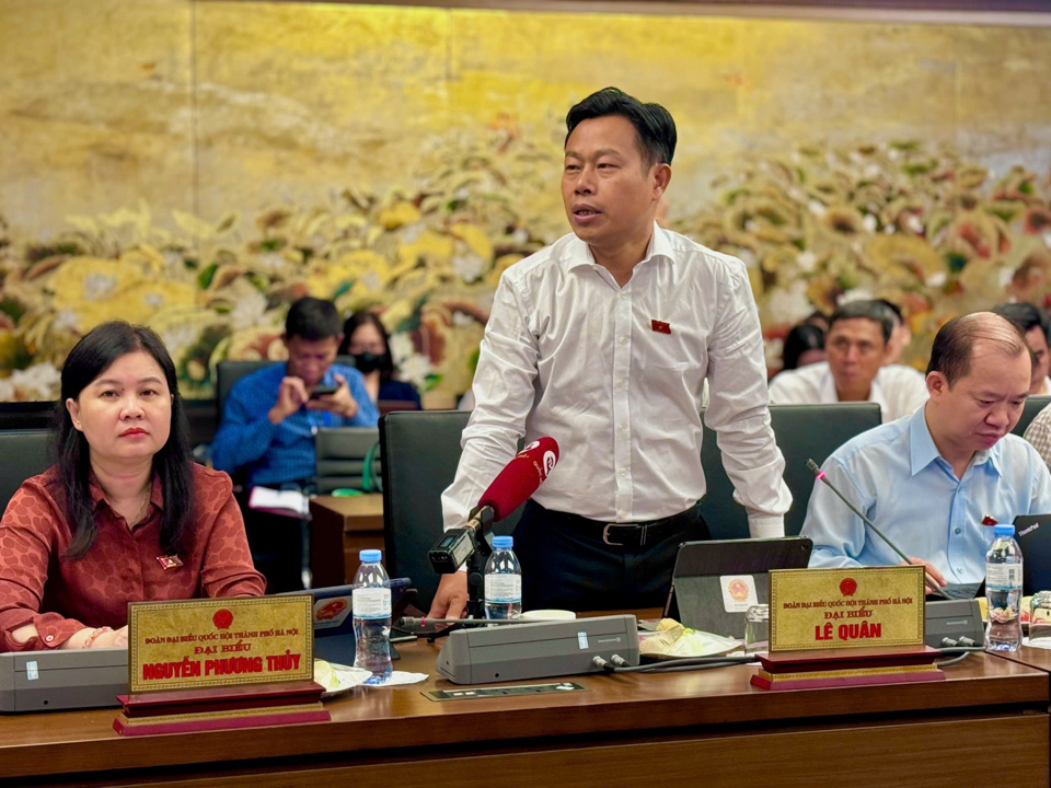 National Assembly Delegate Le Quan (Hanoi delegation) - Photo: Thai An