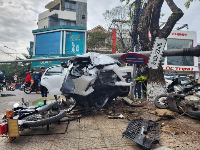 Unfallstelle. Foto: Vo Thanh