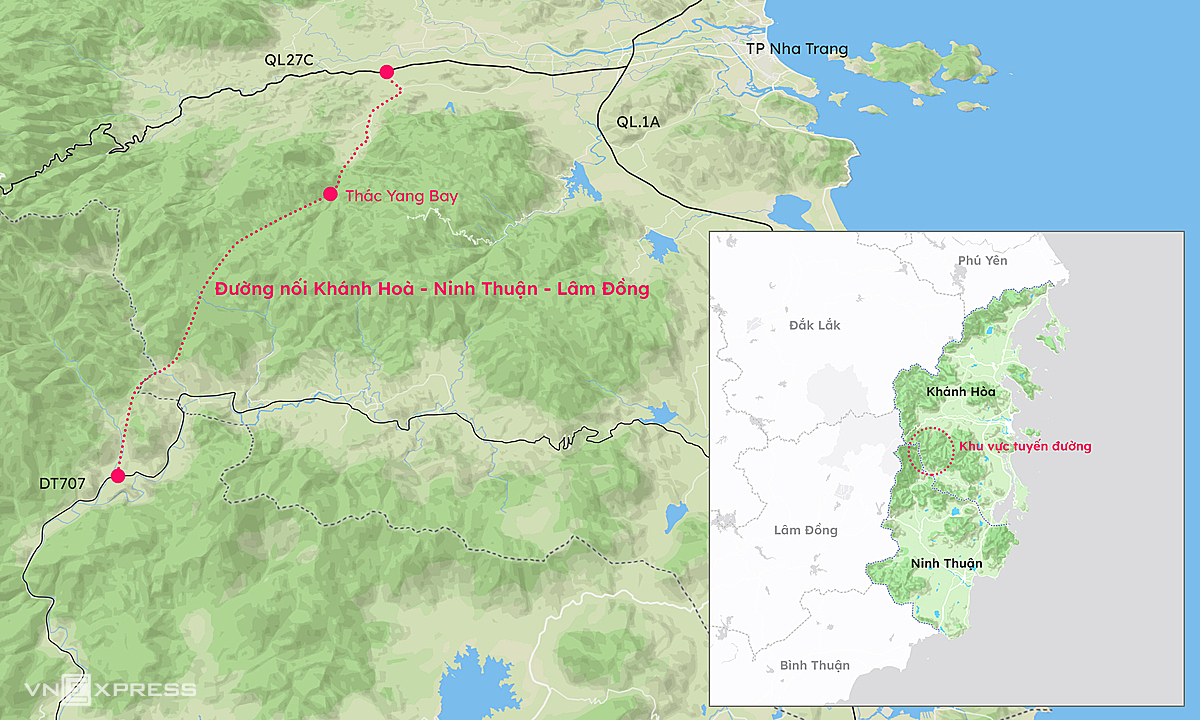 Cérémonie d'inauguration du projet de route de liaison Ninh Thuan - Khanh Hoa - Lam Dong