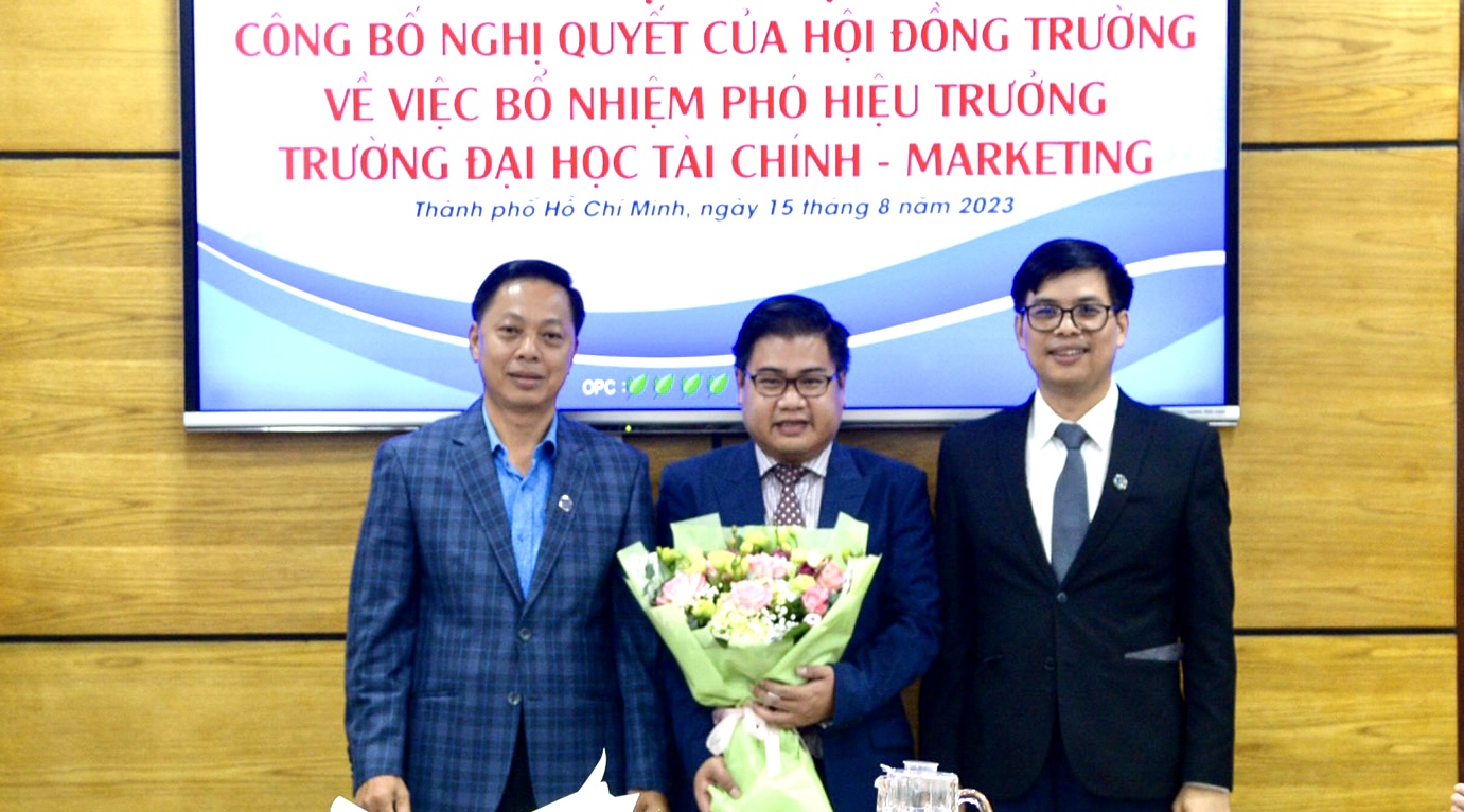 Trường ĐH Tài chính-Marketing có phó hiệu trưởng 38 tuổi - Ảnh 1.