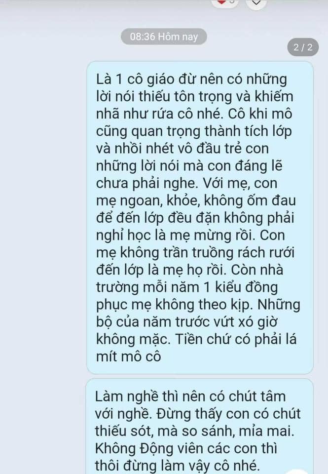 Mẹ bức xúc khi giáo viên gửi ảnh con không có đồng phục 'mỉa mai' trên nhóm- Ảnh 2.