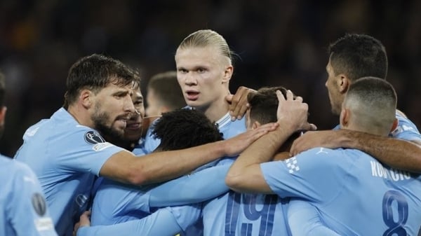 Erling Haaland lập cú đúp, Man City thắng trận thứ ba liên tiếp