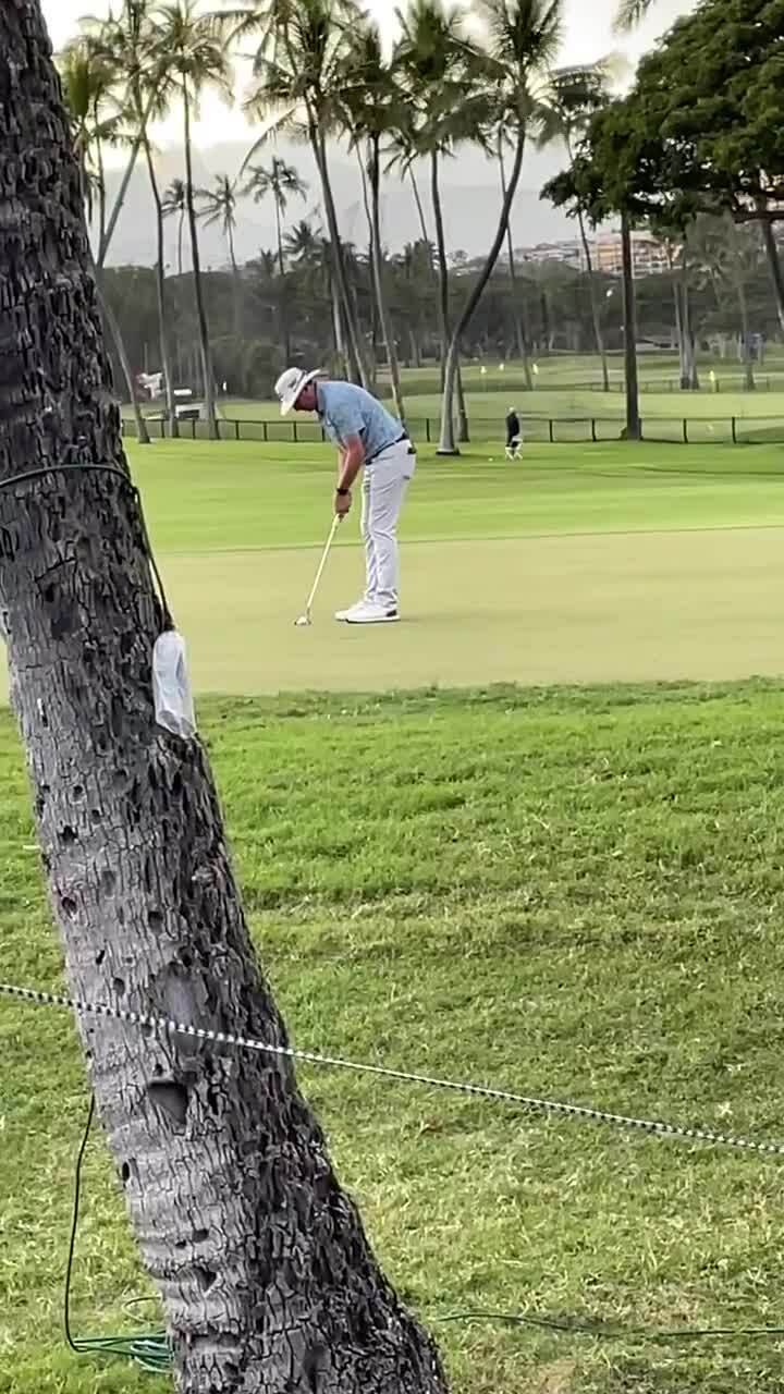 Joel Dahmen falló el birdie