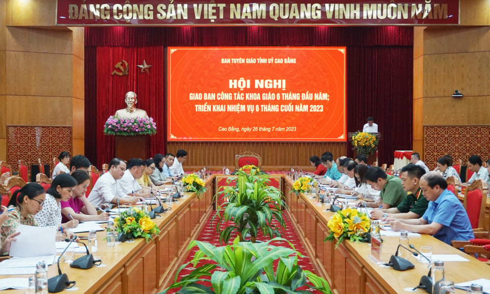 Ban Tuyên giáo Tỉnh ủy giao ban công tác khoa giáo 6 tháng đầu năm