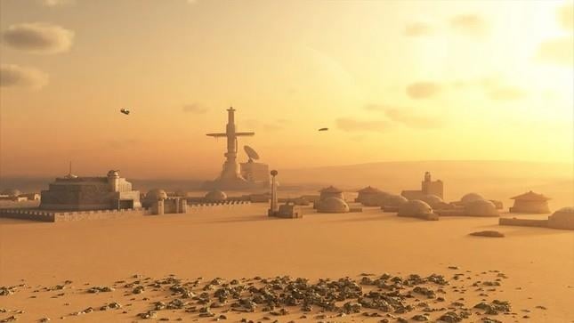 将来の火星植民地化のシミュレーション。（写真：ゲッティイメージズ）