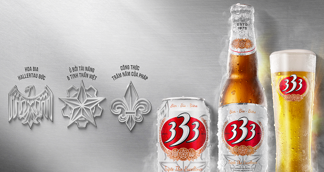 333 - a rich beer flavor combined from 3 'essence'