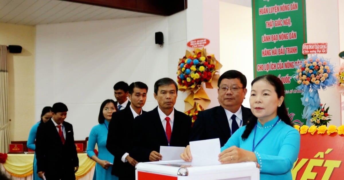 Mr. Vo Van Trung re-elected Chairman of Hau Giang Province Farmers' Association